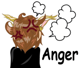 cartoon little cat girl v.0012 sticker #7204863