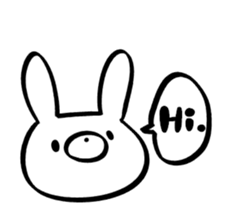 Doumo Usagi-desu.(English) sticker #7204936