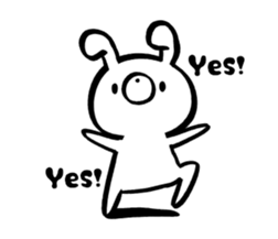 Doumo Usagi-desu.(English) sticker #7204939