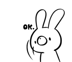 Doumo Usagi-desu.(English) sticker #7204942