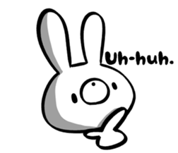 Doumo Usagi-desu.(English) sticker #7204943