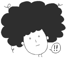 Boys and cats with expressionless face. sticker #7205018