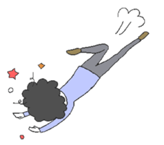 Boys and cats with expressionless face. sticker #7205032