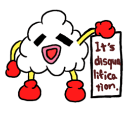 (Mr. KUMO)the cloud  English version sticker #7205111