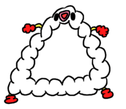 (Mr. KUMO)the cloud  English version sticker #7205114