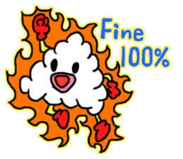 (Mr. KUMO)the cloud  English version sticker #7205115