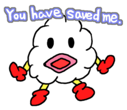 (Mr. KUMO)the cloud  English version sticker #7205119