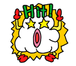 (Mr. KUMO)the cloud  English version sticker #7205130