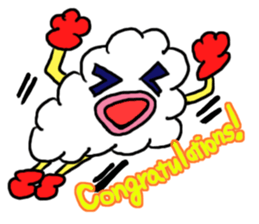 (Mr. KUMO)the cloud  English version sticker #7205134