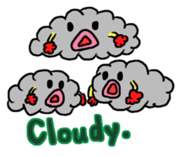 (Mr. KUMO)the cloud  English version sticker #7205135