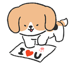 Beagle&Pomeranian sticker #7205434
