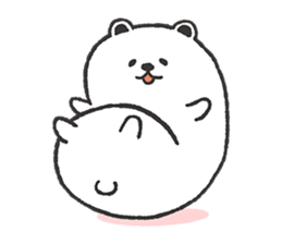 Dough polar bear & penguin sticker #7205657