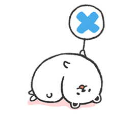 Dough polar bear & penguin sticker #7205669