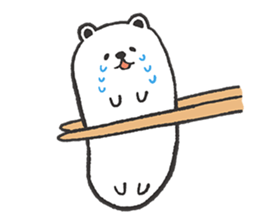 Dough polar bear & penguin sticker #7205673