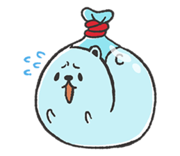 Dough polar bear & penguin sticker #7205675