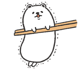 Dough polar bear & penguin sticker #7205678