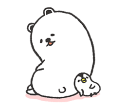 Dough polar bear & penguin sticker #7205685