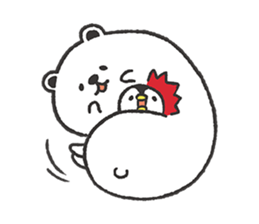 Dough polar bear & penguin sticker #7205689