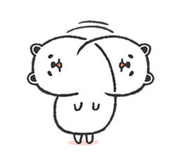 Dough polar bear & penguin sticker #7205693