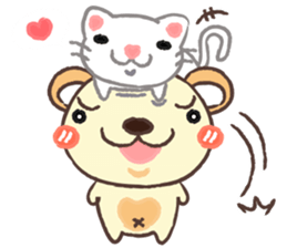 Kuma & Neko sticker #7205856