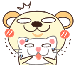 Kuma & Neko sticker #7205874