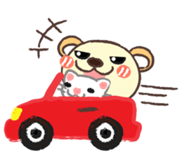 Kuma & Neko sticker #7205888