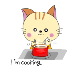 Kuro's daily life 6 English version sticker #7205940