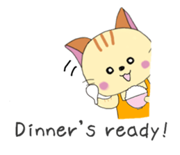 Kuro's daily life 6 English version sticker #7205941