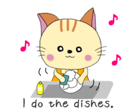 Kuro's daily life 6 English version sticker #7205944