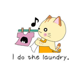 Kuro's daily life 6 English version sticker #7205948