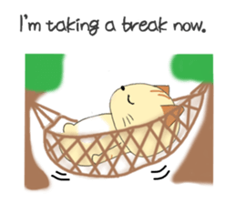 Kuro's daily life 6 English version sticker #7205949