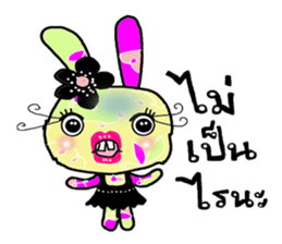 Happy lovely bunny sticker #7206200