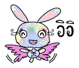 Happy lovely bunny sticker #7206206