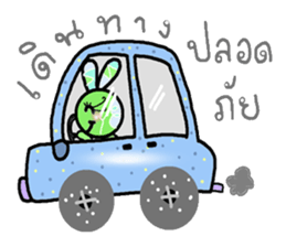 Happy lovely bunny sticker #7206213