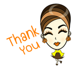 Janice, chic in the town sticker #7206337