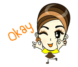 Janice, chic in the town sticker #7206338