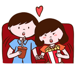 Valentine Couple sticker #7206591