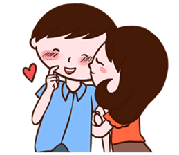 Valentine Couple sticker #7206597