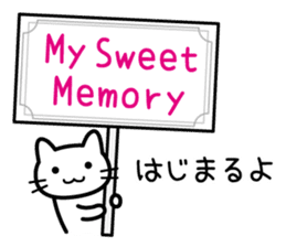 Memories cat sticker #7206639