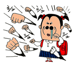Super primary schoolchild Cika-chan sticker #7206680
