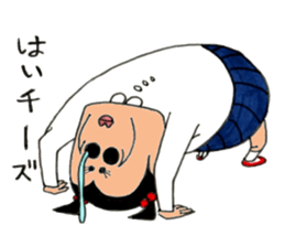 Super primary schoolchild Cika-chan sticker #7206684