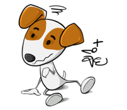 Kagut's Family jack russell sticker #7207098