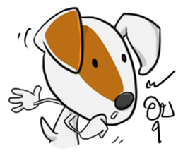 Kagut's Family jack russell sticker #7207111