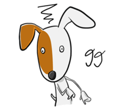 Kagut's Family jack russell sticker #7207112