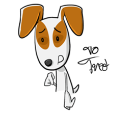 Kagut's Family jack russell sticker #7207114