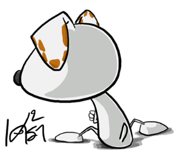 Kagut's Family jack russell sticker #7207116