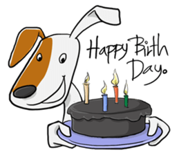 Kagut's Family jack russell sticker #7207130