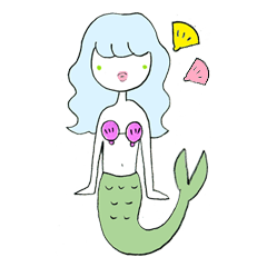 Whimsical mermaid