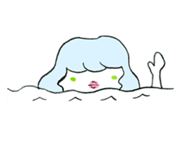 Whimsical mermaid sticker #7207142