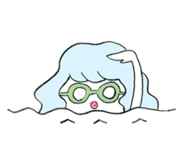 Whimsical mermaid sticker #7207143